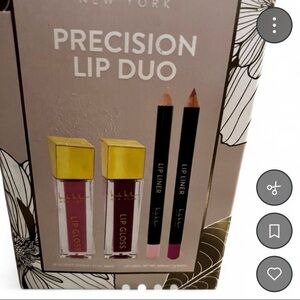 Nicole Miller Lip Duo in Brown and Cream